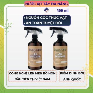 Bình Xịt Tẩy Đa Năng hữu cơ Bồ hòn Ecocare 500ml, chất tẩy đa năng, dùng làm nước lau bếp, nước lau bàn ăn giá sỉ