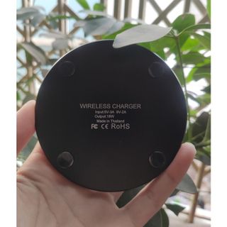 Sạc Không Dây iPhone 8/8Plus/X/XS/ 11 Pro Max, Samsung, Xiaomi, Oppo, Android -QT
