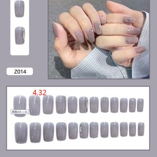 HỘP 24 MÓNG ĐÁ KÈM KEO (HỘP TRẮNG)