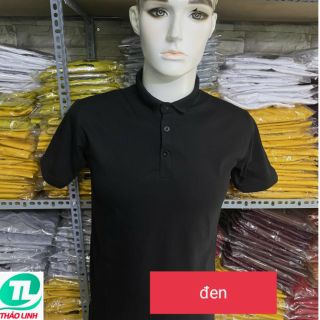 ÁO THUN CỔ TRỤ CHÂN SƠ MI- XANH BIỂN +NGỌC