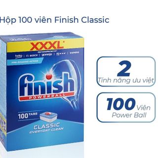 Viên rửa chén bát Finish Classic 100 viên Finish EU