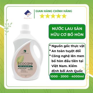 Nước lau sàn Hữu cơ Bồ hòn Ecocare, Nước lau nhà tinh dầu thiên nhiên đuổi muỗi, hương quế - sả chanh giá sỉ