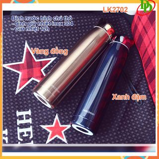 BÌNH NƯỚC GIỮ NHIỆT - GIỮ NHIỆT LÊN ĐẾN 12H HÌNH THỎ THIẾT KẾ DỄ THƯƠNG CAO CẤP LK2702 DUNG TÍCH 500ML
