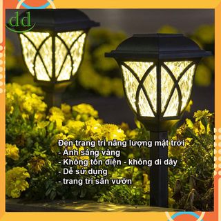 Đèn năng lượng mặt trời LK0411 ánh sáng vàng hình búp sen - không đi dây