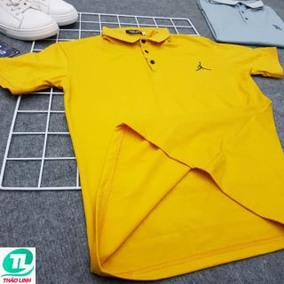 ÁO THUN CỔ TRỤ CHÂN SƠ MI- VÀNG 008