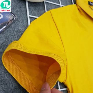 ÁO THUN CỔ TRỤ CHÂN SƠ MI- VÀNG 008