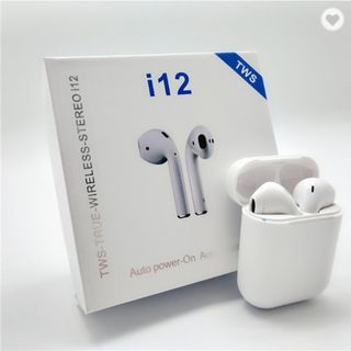 Tai Nghe Bluetooth i12 TWS 5.0 tai nghe không dây i12 Cảm Ứng 1 Chạm Mở Nắp Tự Kết Nối - QT