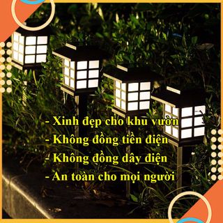 Đèn trang trí sân vườn LK0403 ánh sáng trắng và vàng-không thấm nước, dễ lắp đặt