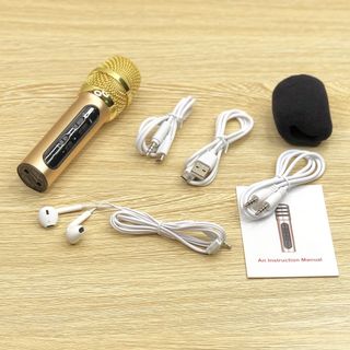Micro thu âm C11 - Livestream Trên Điện Thoại - Cực Hay, Cực Đẹp, Phù Hợp Với Mọi Loại Điện Thoại - Mic hát karaoke không cần soundcard - Thu âm tại nhà, karaoke online trên , youtube, bigo, cctalk – Tặng kèm tai nghe nhét tai