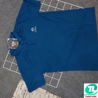 ÁO THUN CỔ TRỤ CHÂN SƠ MI- XANH CÔ BAN 002