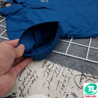 ÁO THUN CỔ TRỤ CHÂN SƠ MI- XANH CÔ BAN 002