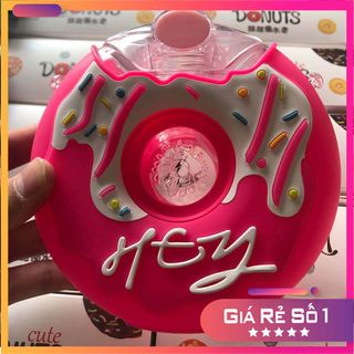 Bình nước hoạt hình đáng yêu cho bé-dung tích 380ml-có tăng kèm ống hút và dây đeo