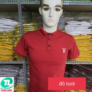 ÁO THUN CỔ TRỤ CHÂN SƠ MI- VÀNG