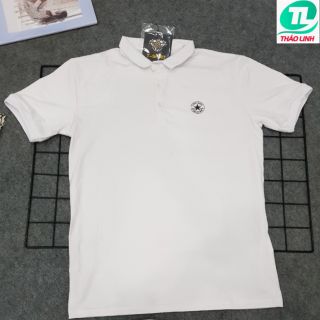 ÁO THUN CỔ TRỤ CHÂN SƠ MI- XANH BIỂN