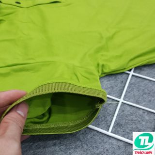 ÁO THUN CỔ TRỤ CHÂN SƠ MI- XANH BIỂN