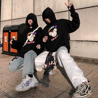 Áo hoodie in UNCOVER nỉ ngoại mềm mịn nón 2 lớp trẻ trung, năng động
