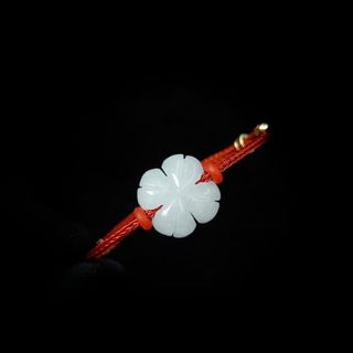 vòng tay cỏ bốn lá bạch ngọc