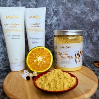 Bột tắm thảo mộc lalihui- dùng cho cả mặt và body