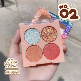 Nhủ mắt kim tuyến 4 ô Glitter Mila Color