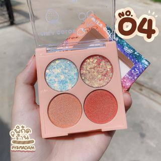Nhủ mắt kim tuyến 4 ô Glitter Mila Color