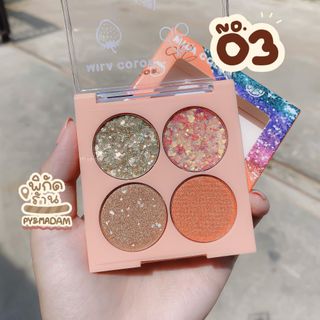 Nhủ mắt kim tuyến 4 ô Glitter Mila Color