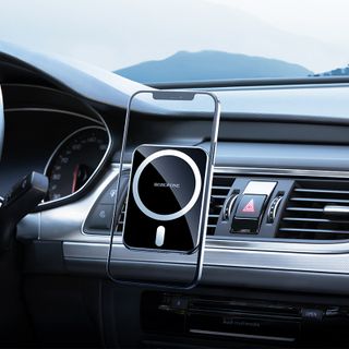 Giá Đỡ Điện Thoại Kiêm Sạc Không Dây Trên Xe Hơi BH43 Borofone