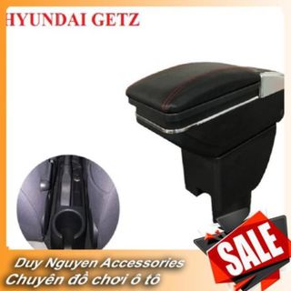 Hộp tì tay cắm cốc Hyundai Getz không cần khoan vít 7 cổng usb có thể trượt được, hình ảnh thật hàng đẹp