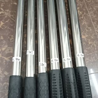 sào rút inox đa năng loại 6m. treo chim, móc cây, quét mạng nhện, phơi đồ, vợt cá