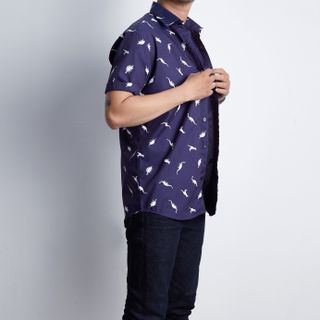 [size to 50-110kg] Áo sơ mi nam HỌA tiết 2 màu