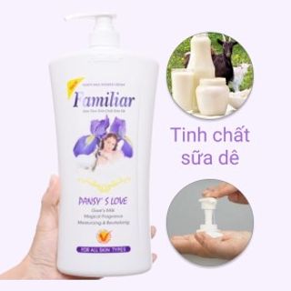 Sữa tắm tinh chất sữa dê Familiar hương Pansy's Love 1.2 lít giá sỉ