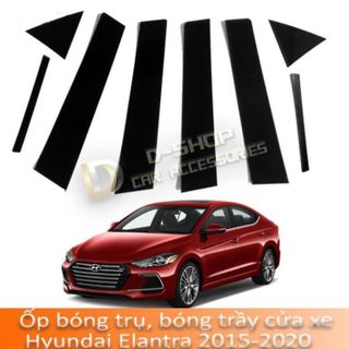 Ốp bóng trụ, bóng trầy cửa xe tráng gương đẹp cho xe Hyundai Elantra 2017-2021 , chống xước