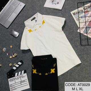 ÁO THUN THÊU VONG CỔ