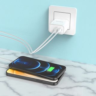 Cóc Sạc Nhanh BA55 PD3.0 18W Borofone - 1 Cổng Sạc USB, 1 Cổng Sạc Type-C chuẩn US