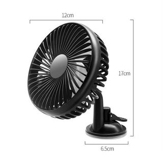 Quạt máy đơn mini trên ô tô gắn taplo và kính xe, siêu bền, siêu tiện lợi