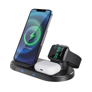 Đế Sạc Không Dây 3in1 cho Apple Watch, iPhone Và Aripods BQ10 Borofone