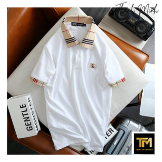 ÁO THUN NAM CỔ TRỤ HỌA TIẾT NGỰA COTTON