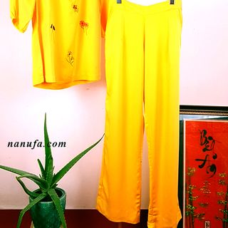 [Đồ bộ vải nhập]vàng chanh chất liệu tole thoáng mát, (giá sỉ tốt) cao (152-175) nặng (40-70kg)