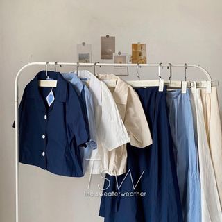 Set vest váy dài có dây cột eo