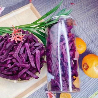 Khoai lang tím sấy giòn ( hũ pet 300gr)