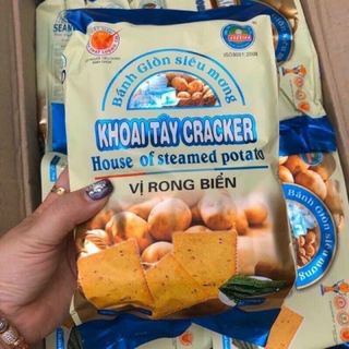 Bánh cracker khoai tây siêu mỏng vị rong biển
