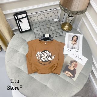Áo croptop xách nách nữ