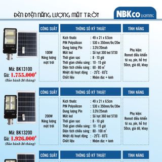 Đèn năng lượng ở btre