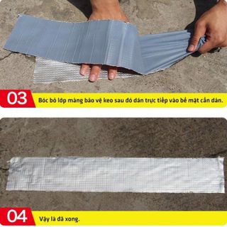 Cuộn Băng Keo Chống Thấm Nước Chống Dột Siêu Dính Chịu Nhiệt Cực Tốt ( khổ 10cm ).