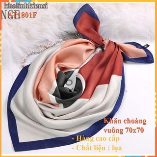 Khăn choàng vuông cao cấp hoạt tiết sang trọng AT1801-Lụa Satin ho phái nữ vào đông