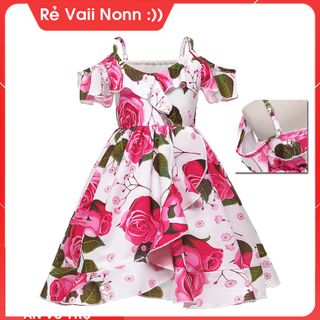 ĐẦM CÔNG CHÚA AT409 CHẤT VẢI THOẢI MÁI-PHÙ HỢP CHO CÁC BÉ GÁI NĂNG ĐỘNG
