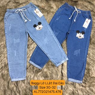 QUẦN BAGGY MICKEY SIZE 30-32