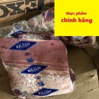 Ba chỉ bò Mỹ nguyên thùng, nguyên miếng