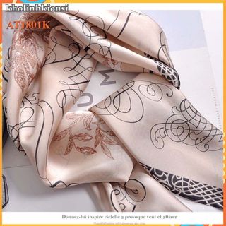 Khăn choàng vuông cao cấp chất liệu mềm mịn AT1801- Lụa Satin- điệu đà cho phái nữ