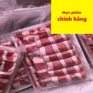 Ba chỉ bò Mỹ thái cuộn( lẩu) - 500g