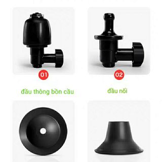 Dụng cụ thông tắc bồn cầu/ lavabo/ bồn rửa/ ống nước/ thoát sàn nước sử dụng bằng khí nén